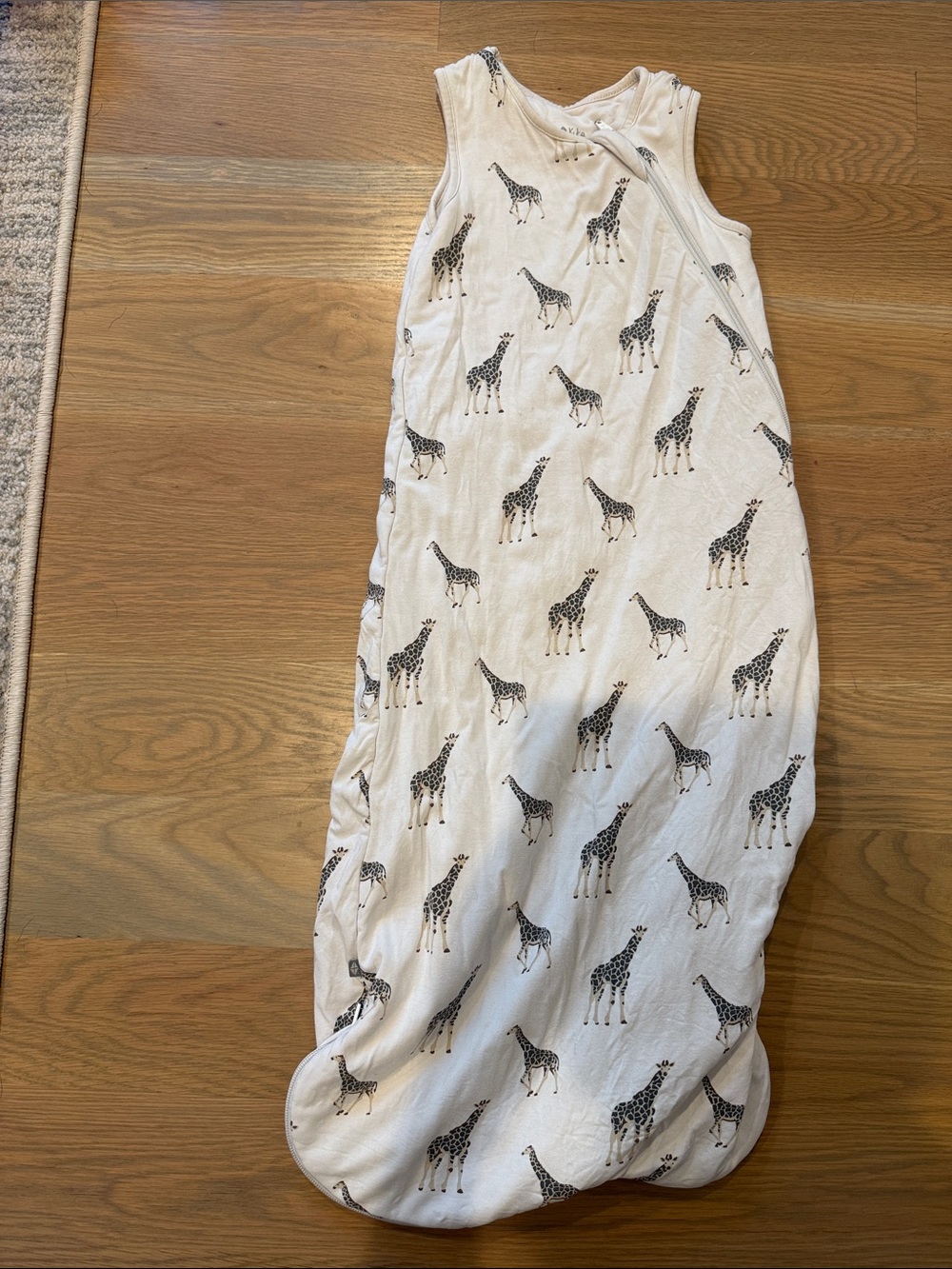 Kyte White Giraffe Print Kids Pajama Sleep Sack M